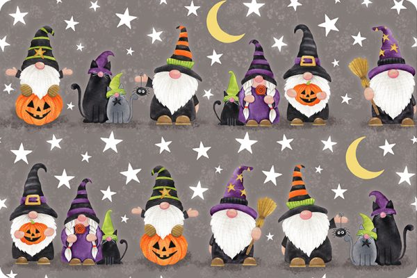 Shannon Fabrics Digital Cuddle Halloween Gnomes