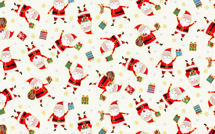 Makower Santa Express Santa on Cream