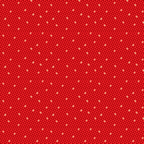Makower Fabrics Santa Express Red Geometric Blender 2383/R