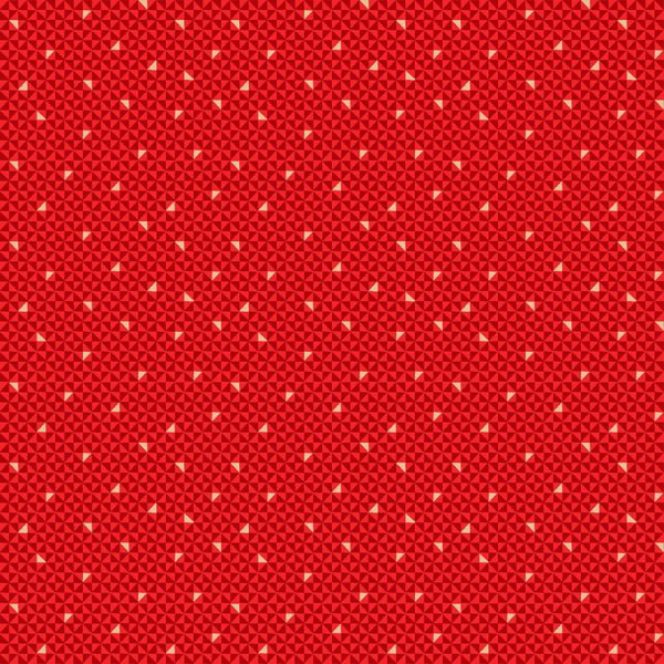 Makower Fabrics Santa Express Red Geometric Blender 2383/R