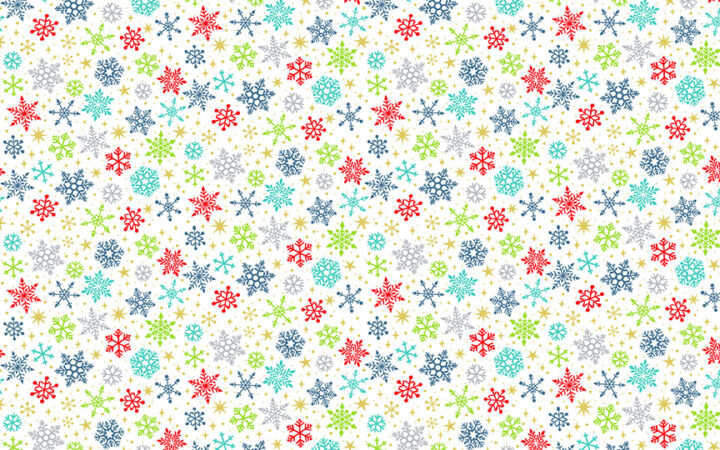 Makower Santa Express Multi Snowflakes