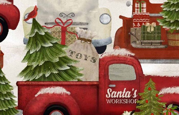3 Wishes Home for the Holidays Red Truck