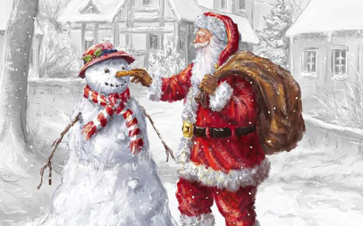 Riley Blake Wintertime Friends Panel