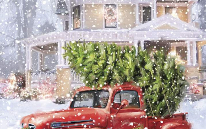 Riley Blake Christmas Delivery Panel