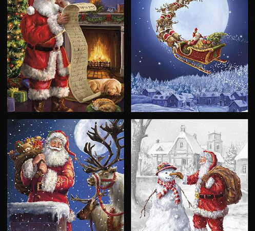 Riley Blake Christmastime Pillow Panel