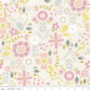 Riley Blake Fabrics Goldilocks Floral on Cream 5711