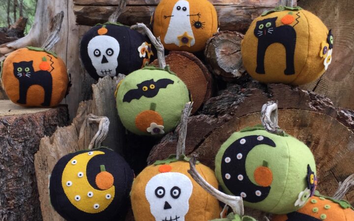 Bareroots Halloween Pumpkin Pattern