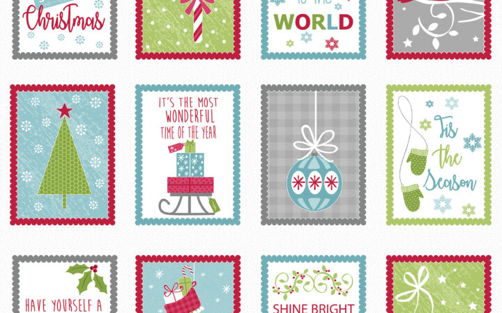 Benartex Joy Festive Blocks