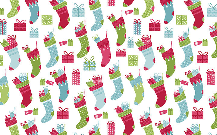 Benartex Joy Christmas Stockings White