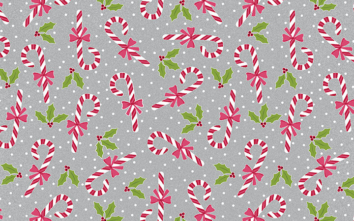 Benartex Joy Candy Canes