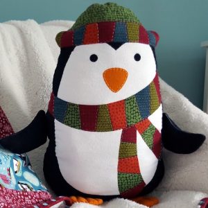 Benartex Jolly Penguin Cushion