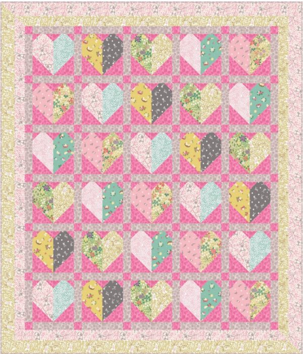 Lewis & Irene Bunny Hop Free Quilt Pattern Pink