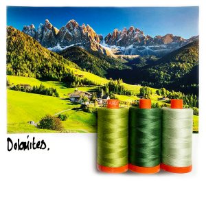 Aurifil Threads Colour Builders Dolomite Green