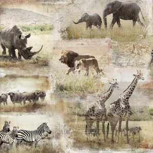 3 Wishes Fabric Global Luxe Safari Animal Print