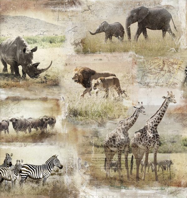 3 Wishes Fabric Global Luxe Safari Animal Print