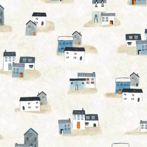 P & B Textiles Sailor's Rest Harbour Houses Fabric