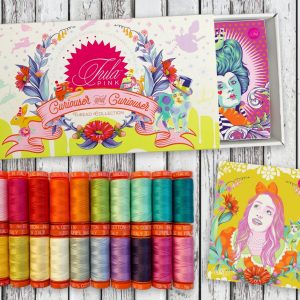 Aurifil Tula Pink Curiouser & Curiouser Thread Collection Box & Spools