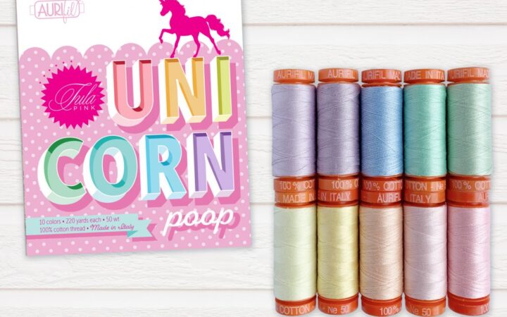 Aurifil Tula Pink Unicorn Poop