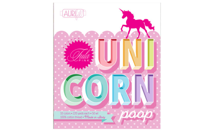 Aurifil Tula Pink Unicorn Poop