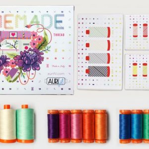 Aurifil Tula Pink Homemade Thread Collection Box & Spools