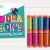 Aurifil Tula Pink Dragon's Breath Thread Collection Box & Spools