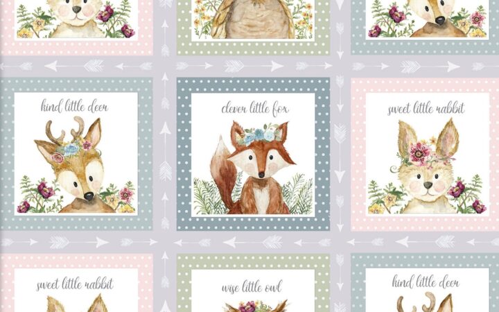3 Wishes Forest Friends Pink Arrow Patch