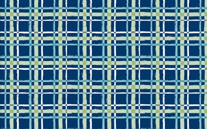 3 Wishes Forest Friends Blue Plaid