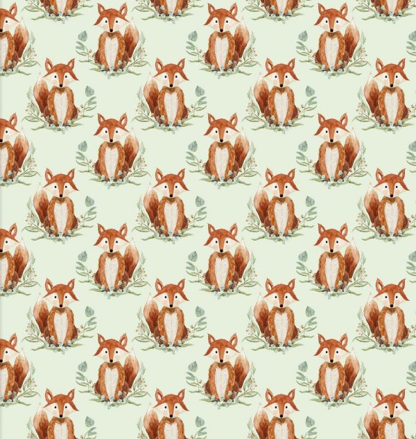 3 Wishes Fabrics Forest Friends Blue Fox