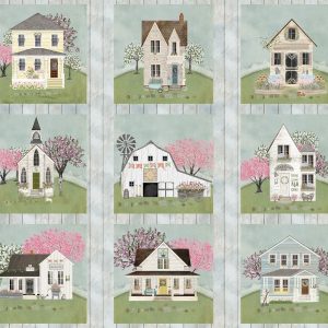3 Wishes Fabric Touch of Spring Dwelling Panel
