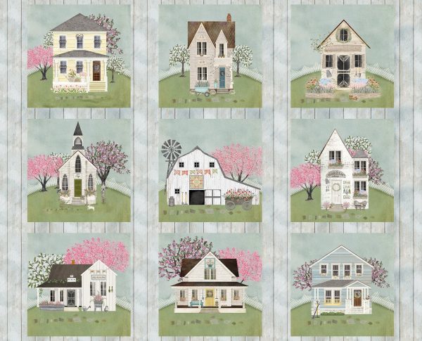 3 Wishes Fabric Touch of Spring Dwelling Panel