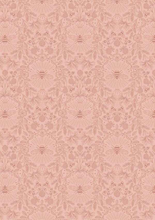 Lewis & Irene Fabrics Queen Bee Peach A502.2