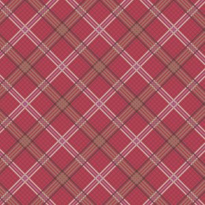 Lewis & Irene Fabrics Loch Lewis Soft & Red Brown Check