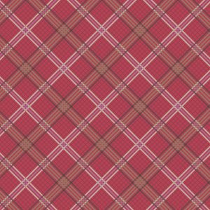Lewis & Irene Fabrics Loch Lewis Soft & Red Brown Check