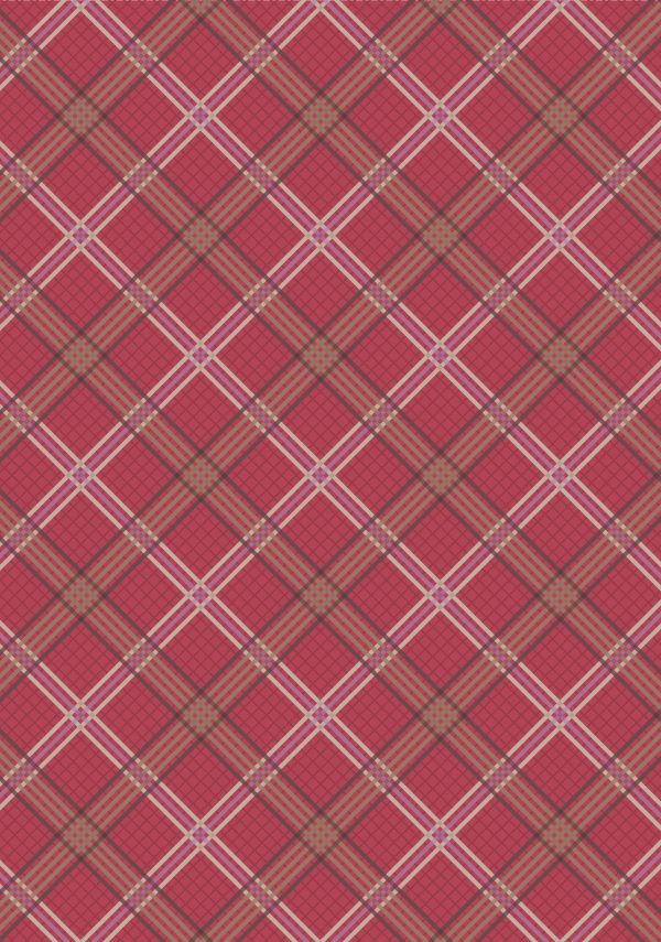 Lewis & Irene Fabrics Loch Lewis Soft & Red Brown Check