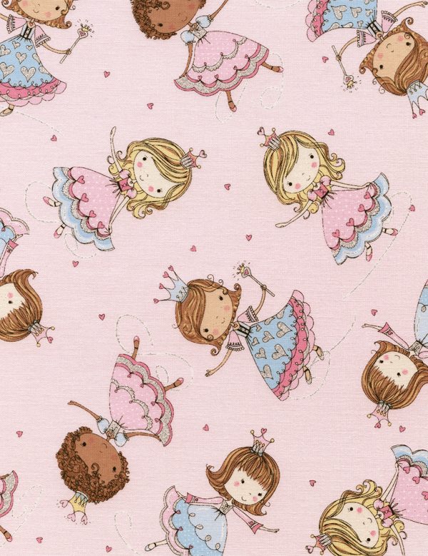 Timeless Treasures Glitter Princess Pink Fabric