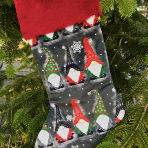 Gnomes Christmas Stocking Kit Red Fur Top