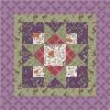 Lewis & Irene Fabrics Free Cushion Pattern Purple