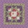 Lewis & Irene Fabrics Free Cushion Pattern Purple