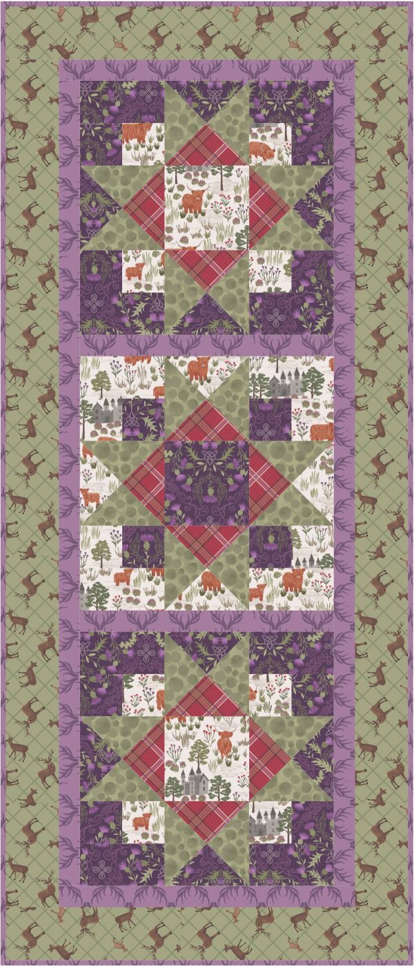 Lewis & Irene Fabrics Free Table Runner Pattern Green