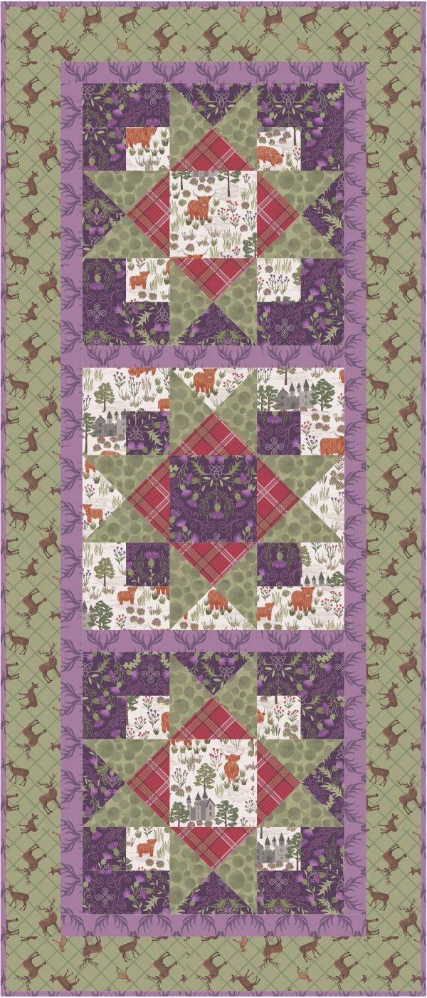 Lewis & Irene Fabrics Free Table Runner Pattern Green