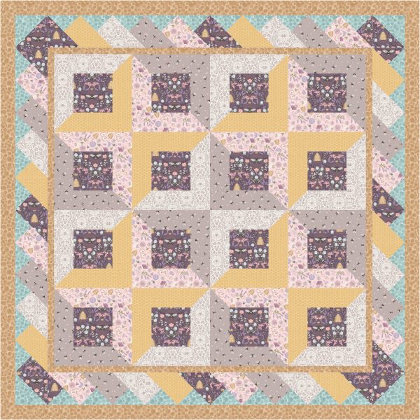 Lewis & Irene Fabrics Queen Bee Free Quilt Pattern 1