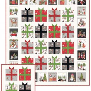 Makower Fabrics Yappy Christmas Free Quillow Pattern