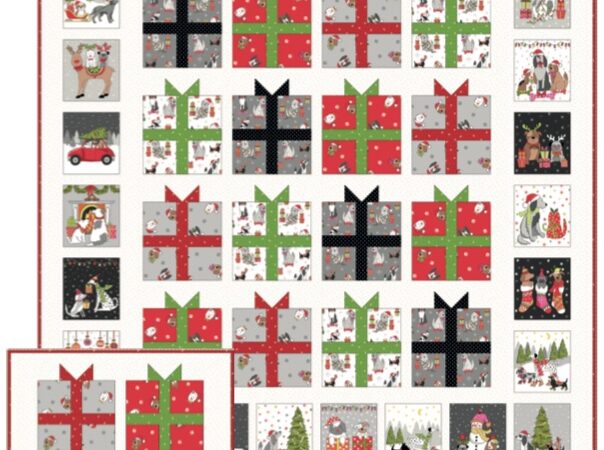 Makower Yappy Christmas Free Quillow Pattern
