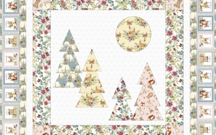 3 Wishes Forest Friends Pink Free Quilt Pattern