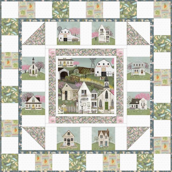 3 Wishes Touch of Spring Town Quilt Pattern