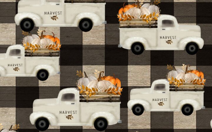 3 Wishes Happy Fall Vintage Truck