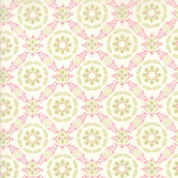 Moda Fabrics Fleurs Peony Circle Lattice