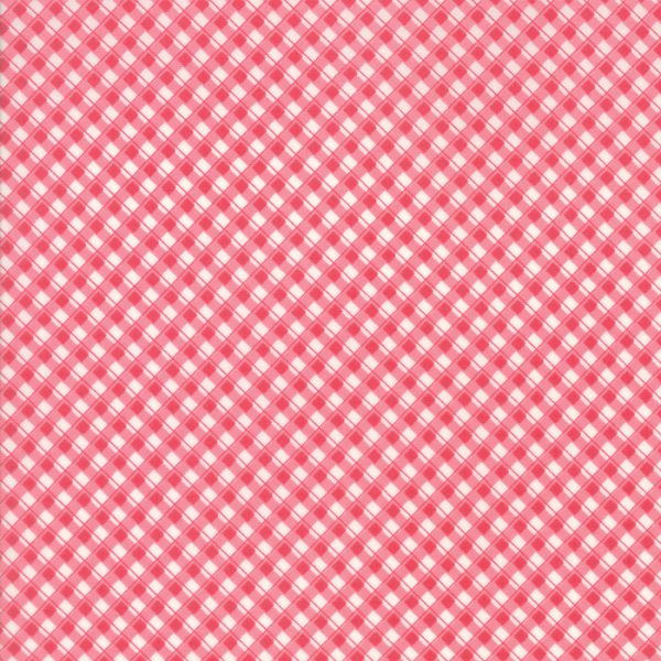 Moda Fabrics Fleurs by Brenda Riddle Cherry Blossom Gingham