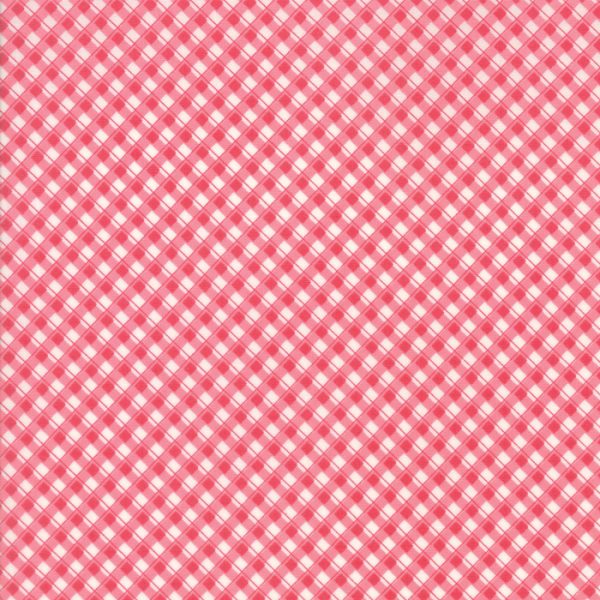 Moda Fabrics Fleurs by Brenda Riddle Cherry Blossom Gingham