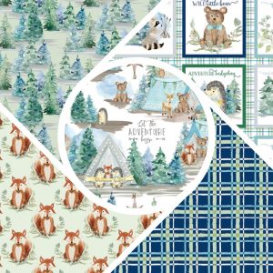 Forest Friends Blue Fat Quarter Bundle